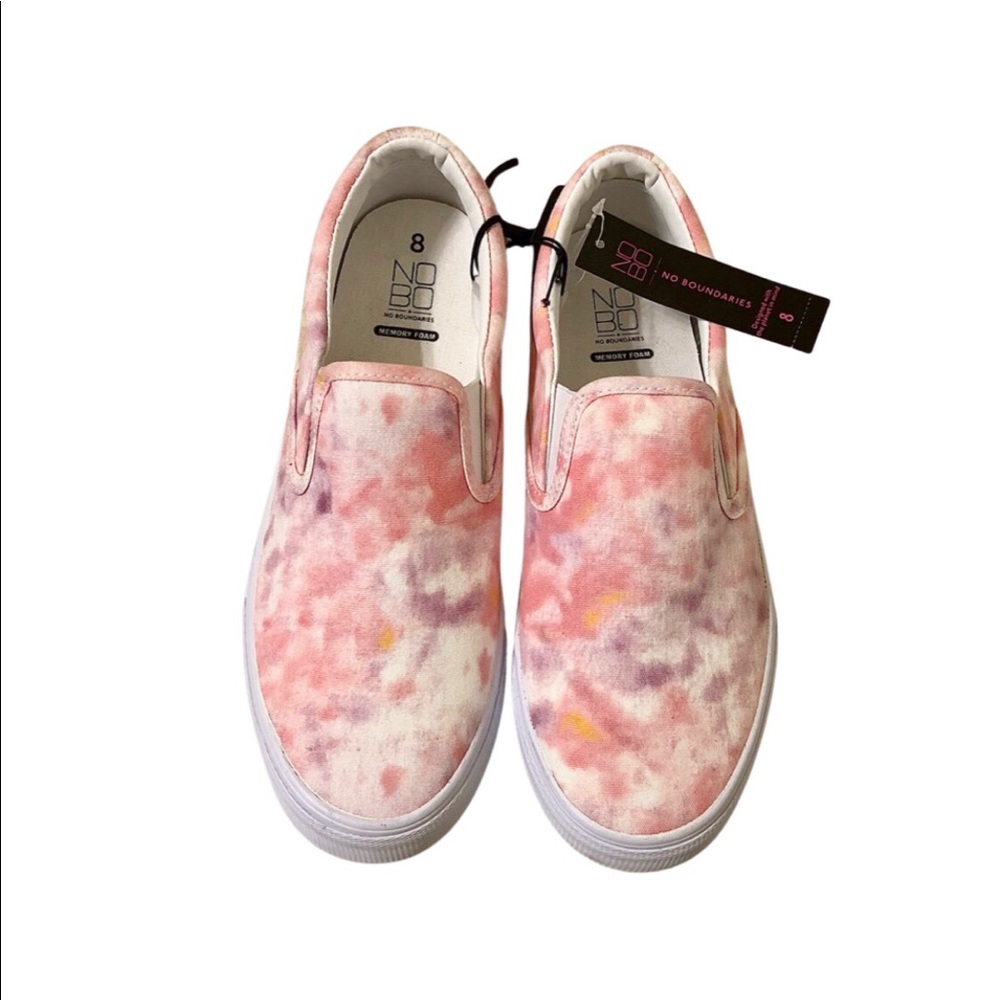 ✨New No Boundaries Pink Tie Dye Slip Ons!